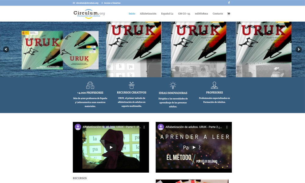 Diseño de página web y brand corporativo Circulum